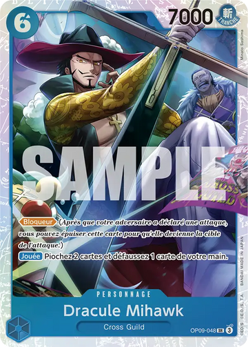 Carte One Piece Dracule Mihawk OP09-048 V1 - Les Nouveaux Empereurs