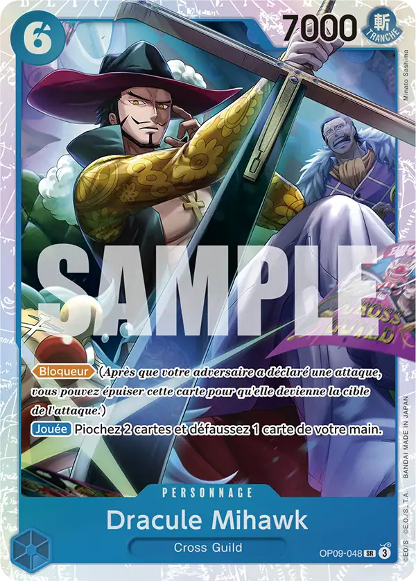 Carte One Piece OP09-048 Dracule Mihawk V1 | LorenZone