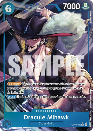Carte One Piece Dracule Mihawk OP09-048 V2 - Les Nouveaux Empereurs
