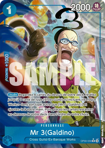 Carte One Piece Mr 3(Galdino) OP09-056 V2 - The Best Vol.2