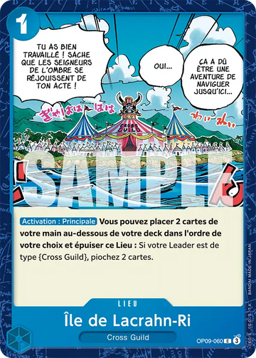 Carte One Piece Île de Lacrahn-Ri OP09-060 - Les Nouveaux Empereurs