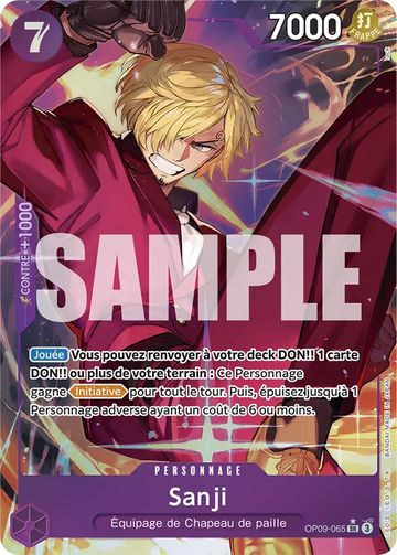 Carte One Piece Sanji OP09-065 V2 - Les Nouveaux Empereurs