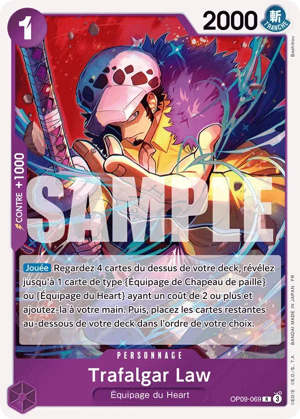 Carte One Piece OP09-069 Trafalgar Law | LorenZone