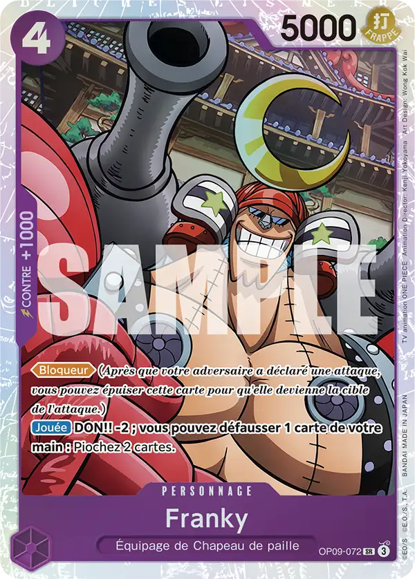 Carte One Piece OP09-072 Franky V1 | LorenZone