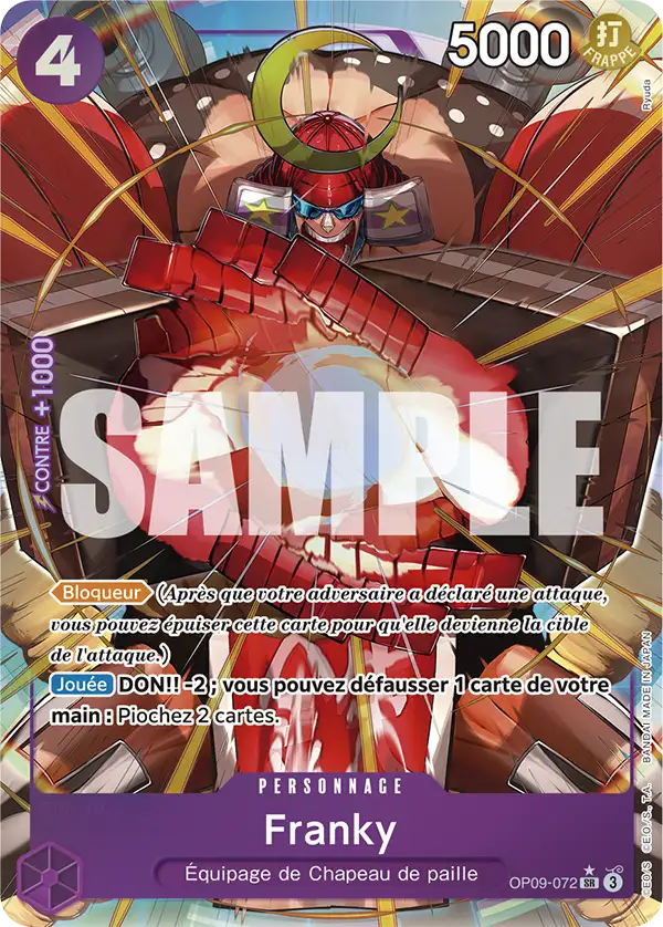 Carte One Piece OP09-072 Franky V2 | LorenZone