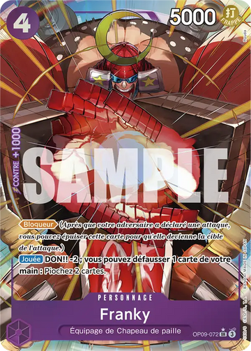 Carte One Piece Franky OP09-072 V2 - Les Nouveaux Empereurs
