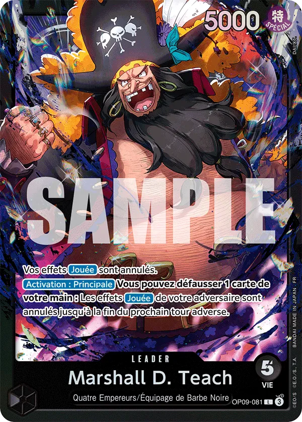 Carte One Piece OP09-081 Marshall D. Teach | LorenZone