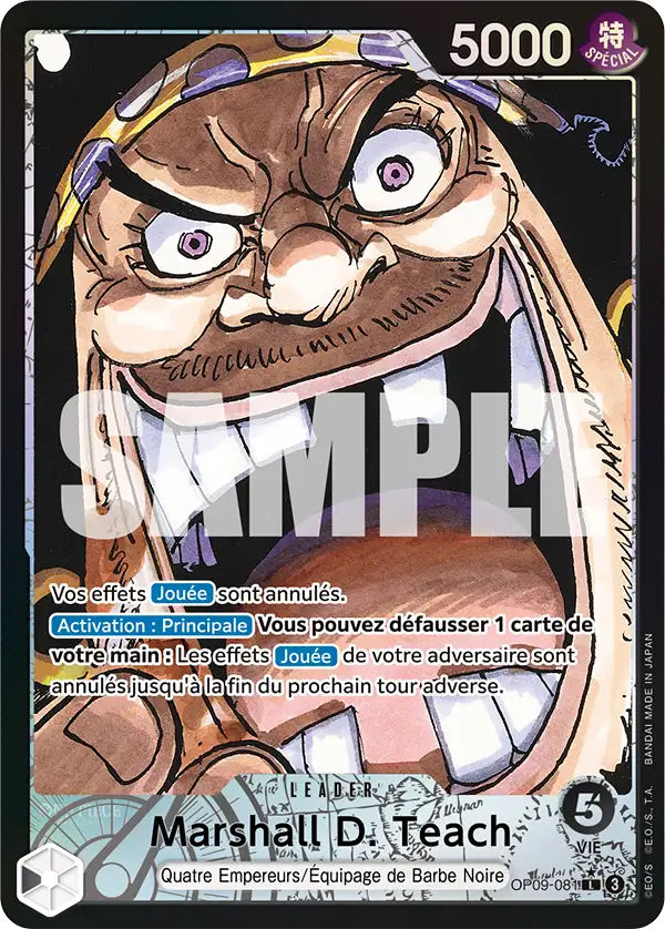 Carte One Piece OP09-081 Marshall D. Teach V2 | LorenZone