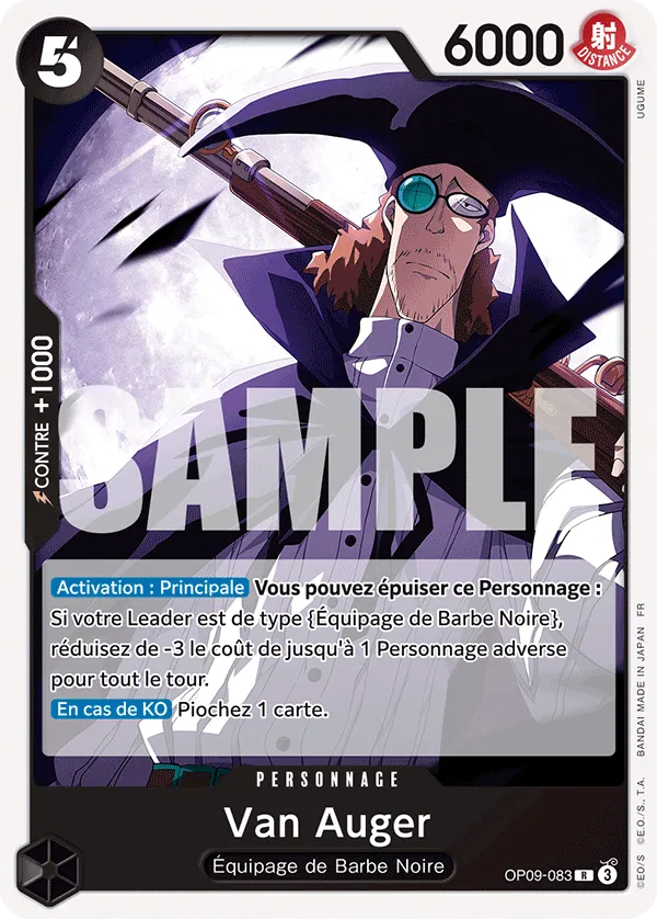 Carte One Piece OP09-083 Van Auger | LorenZone