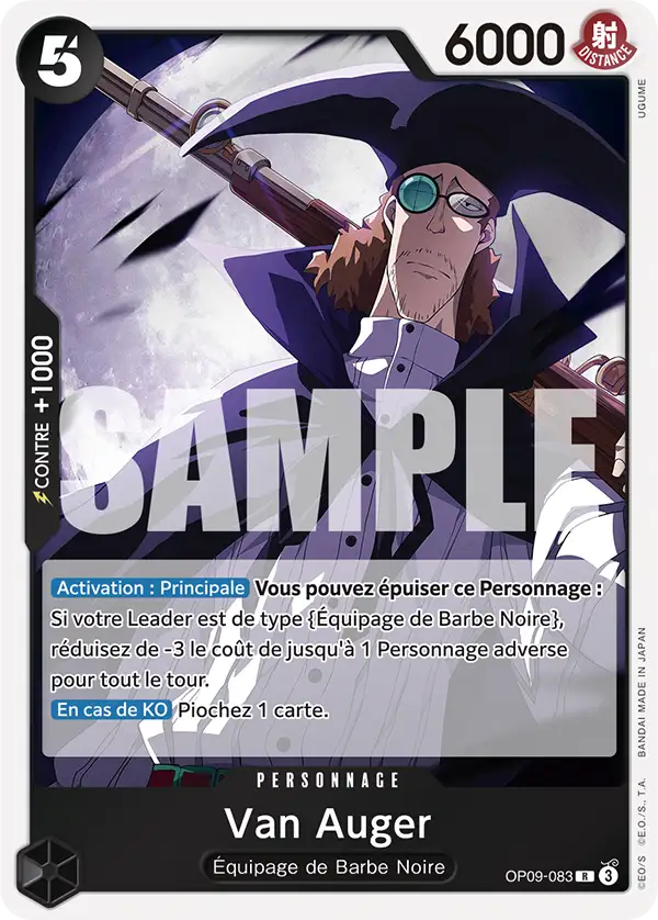 Carte One Piece OP09-083 Van Auger | LorenZone