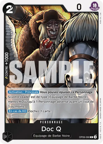 Carte One Piece Doc Q OP09-090 - Les Nouveaux Empereurs