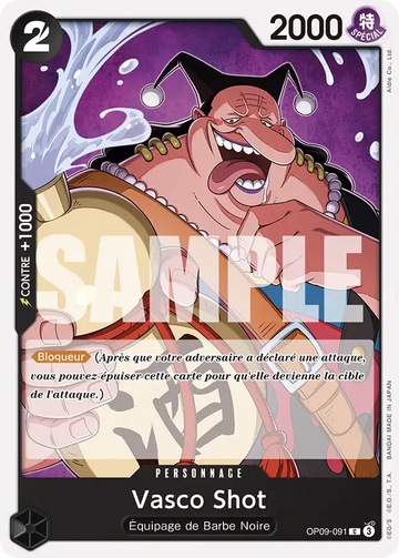 Carte One Piece Vasco Shot OP09-091 - Les Nouveaux Empereurs