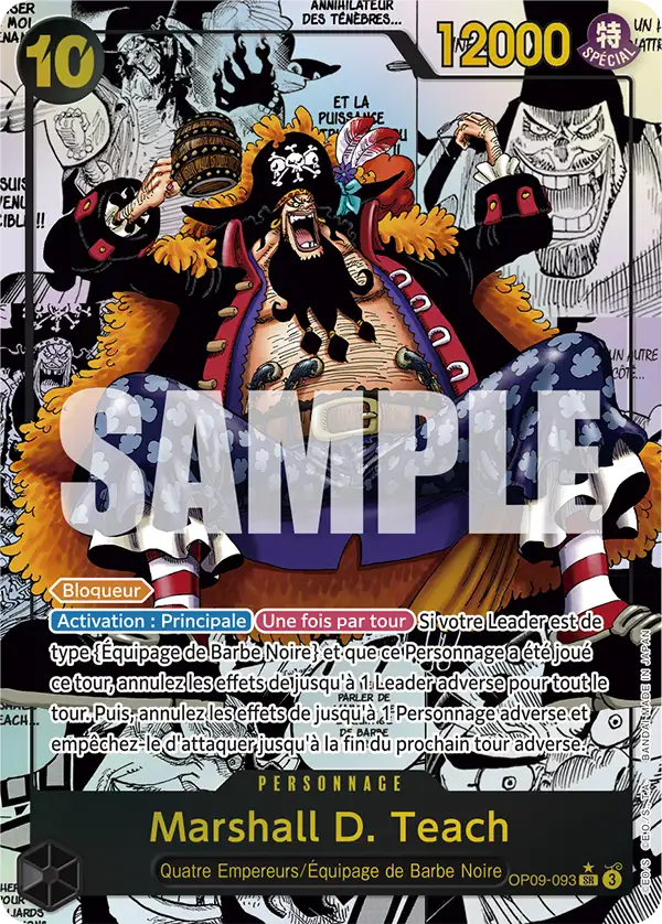 Carte One Piece OP09-093 Marshall D. Teach V3 | LorenZone