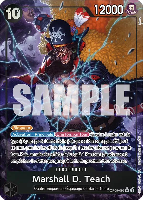 Carte One Piece OP09-093 Marshall D. Teach V2 | LorenZone