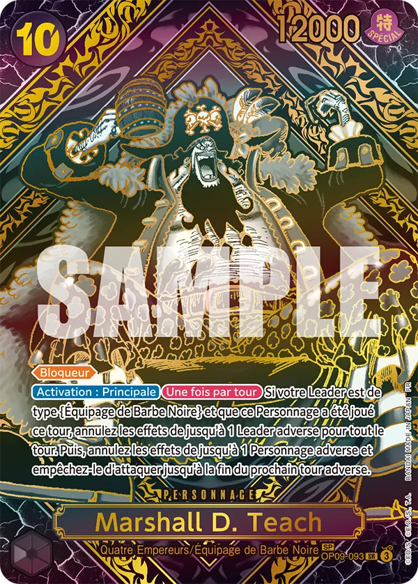 Carte One Piece OP09-093 Marshall D. Teach V5 | LorenZone