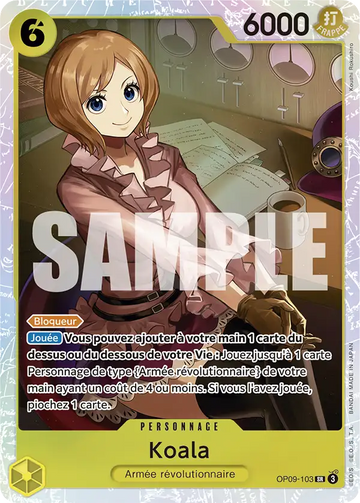 Carte One Piece Koala OP09-103 V1 - Les Nouveaux Empereurs