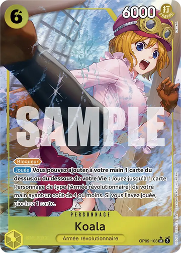 Carte One Piece Koala OP09-103 V2 - Les Nouveaux Empereurs