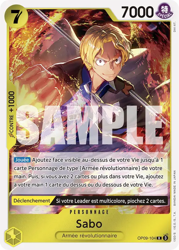 Carte One Piece OP09-104 Sabo | LorenZone