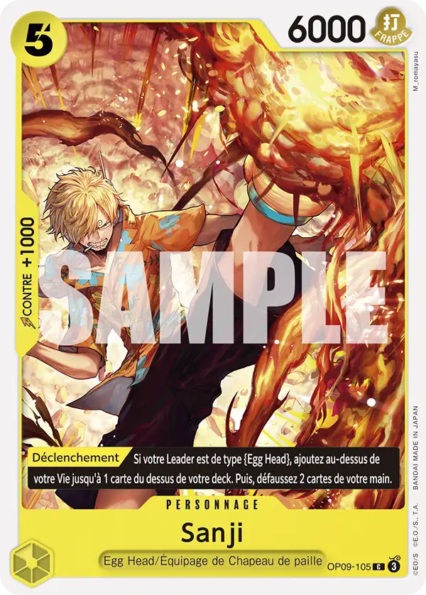 Carte One Piece OP09-105 Sanji | LorenZone