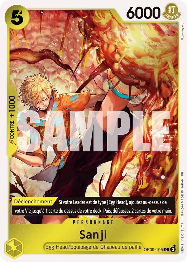 Carte One Piece OP09-105 Sanji | LorenZone
