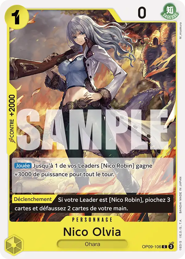 Carte One Piece OP09-106 Nico Olvia | LorenZone