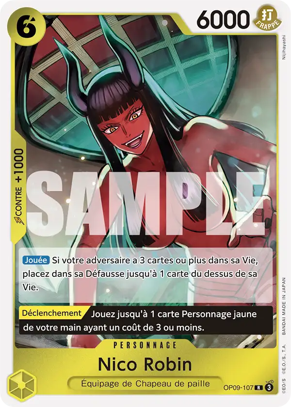 Carte One Piece OP09-107 Nico Robin V1 | LorenZone