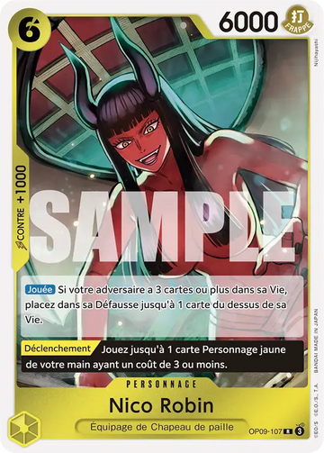 Carte One Piece Nico Robin OP09-107 V1 - Les Nouveaux Empereurs