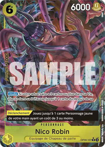 Carte One Piece Nico Robin OP09-107 V2 - Les Nouveaux Empereurs
