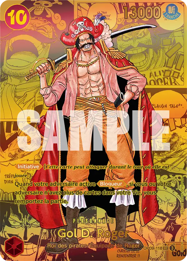 Carte One Piece OP09-118 Gol D. Roger V3 | LorenZone