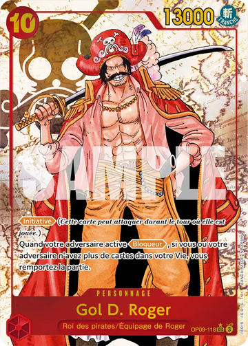 Carte One Piece Gol D. Roger OP09-118 V2 - Les Nouveaux Empereurs