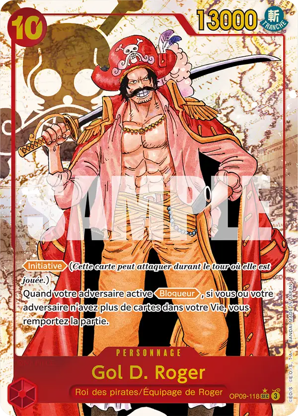 Carte One Piece OP09-118 Gol D. Roger V2 | LorenZone