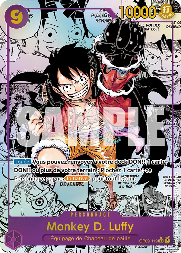 Carte One Piece OP09-119 Monkey D. Luffy V3 | LorenZone