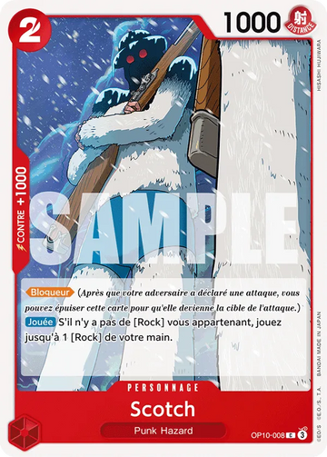 Carte One Piece Scotch OP10-008 - Sang Royal