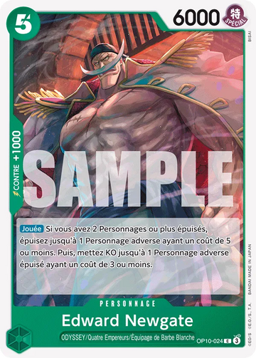 Carte One Piece Edward Newgate OP10-024 - Sang Royal