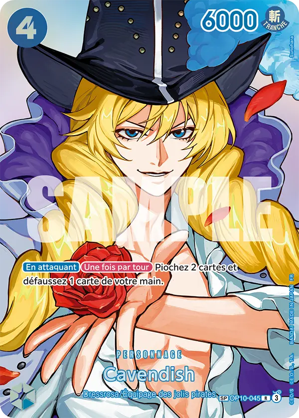 Carte One Piece OP10-045 Cavendish V3 | LorenZone