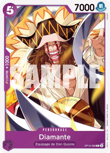 Carte One Piece Diamante OP10-068 - Sang Royal