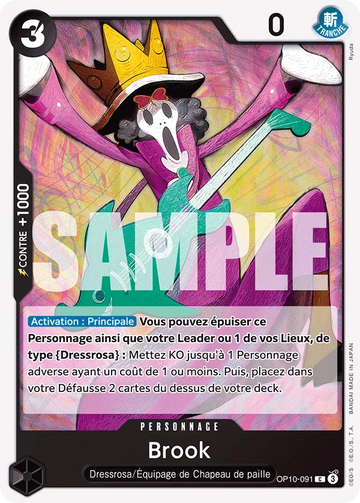 Carte One Piece Brook OP10-091 - Sang Royal