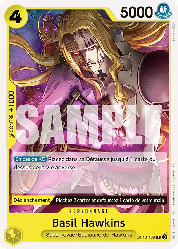 Carte One Piece OP10-109 Basil Hawkins | LorenZone