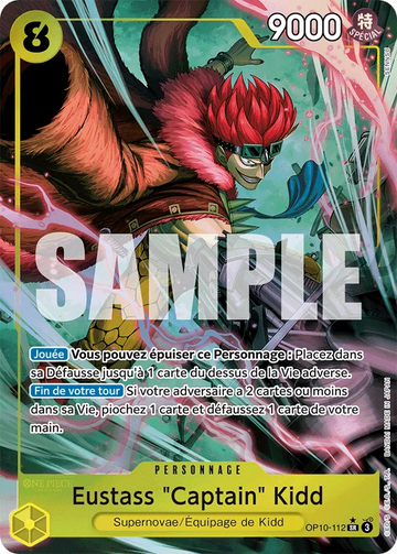 Carte One Piece Eustass "Captain" Kidd OP10-112 V2 - Sang Royal