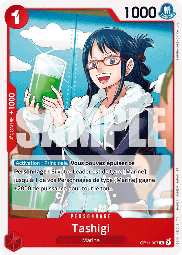 Carte One Piece OP11-007 Tashigi | LorenZone