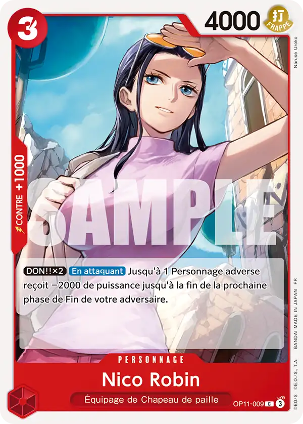 Carte One Piece OP11-009 Nico Robin | LorenZone