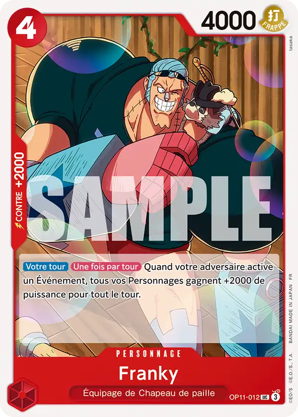 Carte One Piece OP11-012 Franky | LorenZone