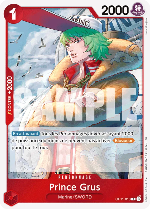 Carte One Piece OP11-013 Prince Grus | LorenZone