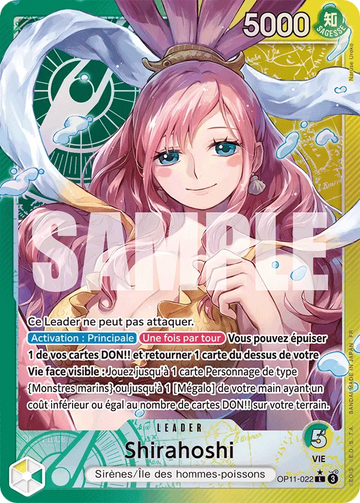 Carte One Piece Shirahoshi OP11-022 V2 - Des Poings Vifs comme l'Éclair