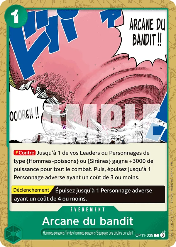 Carte One Piece OP11-039 Arcane du bandit | LorenZone