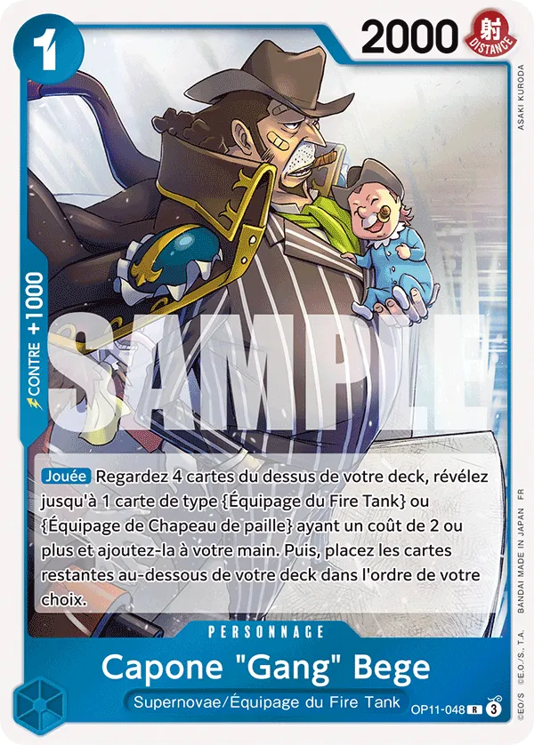 Carte One Piece OP11-048 Capone "Gang" Bege | LorenZone
