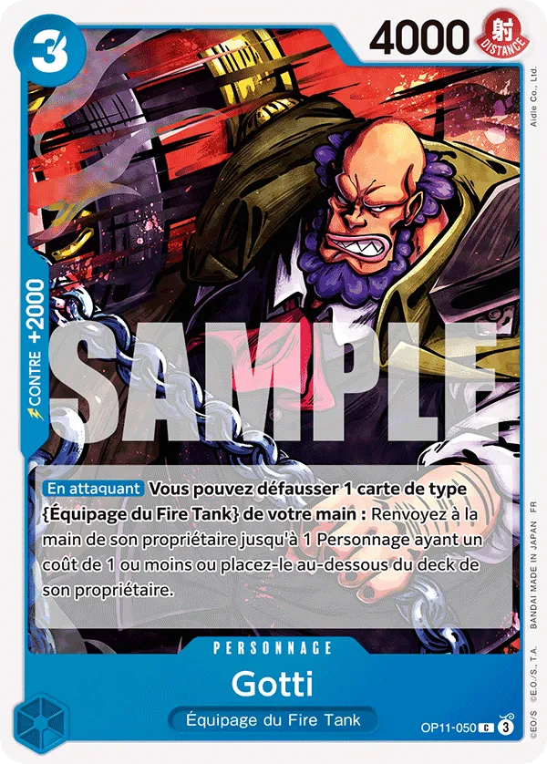 Carte One Piece OP11-050 Gotti | LorenZone