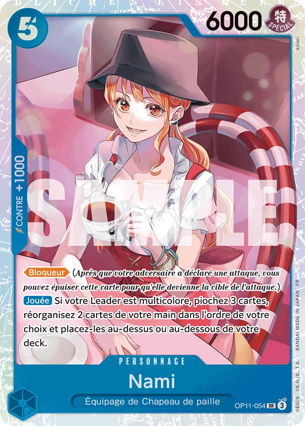 Carte One Piece OP11-054 Nami V1 | LorenZone