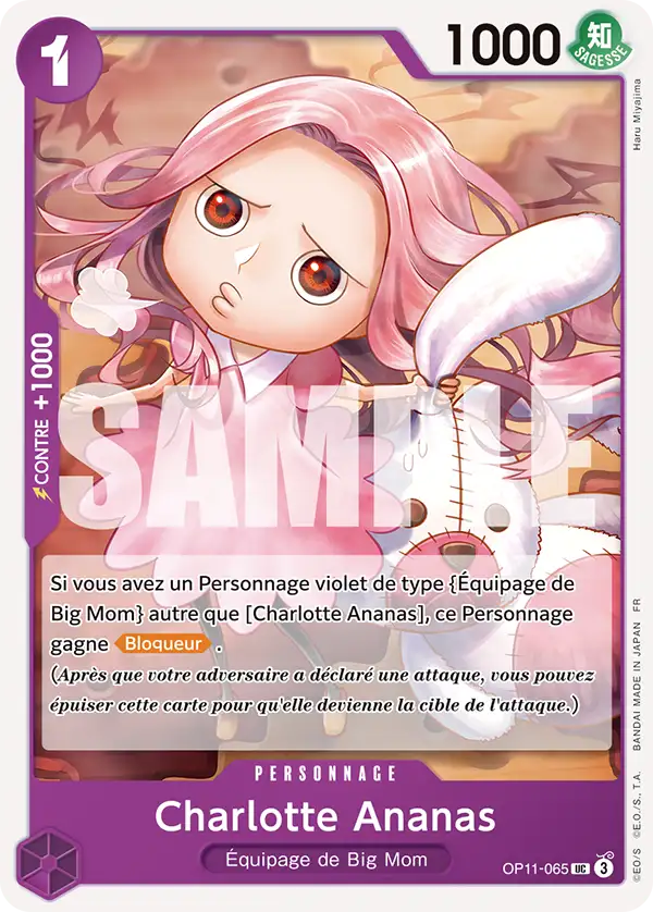 Carte One Piece OP11-065 Charlotte Ananas | LorenZone