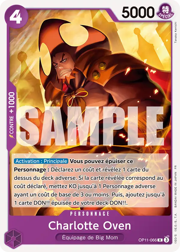 Carte One Piece OP11-066 Charlotte Oven | LorenZone